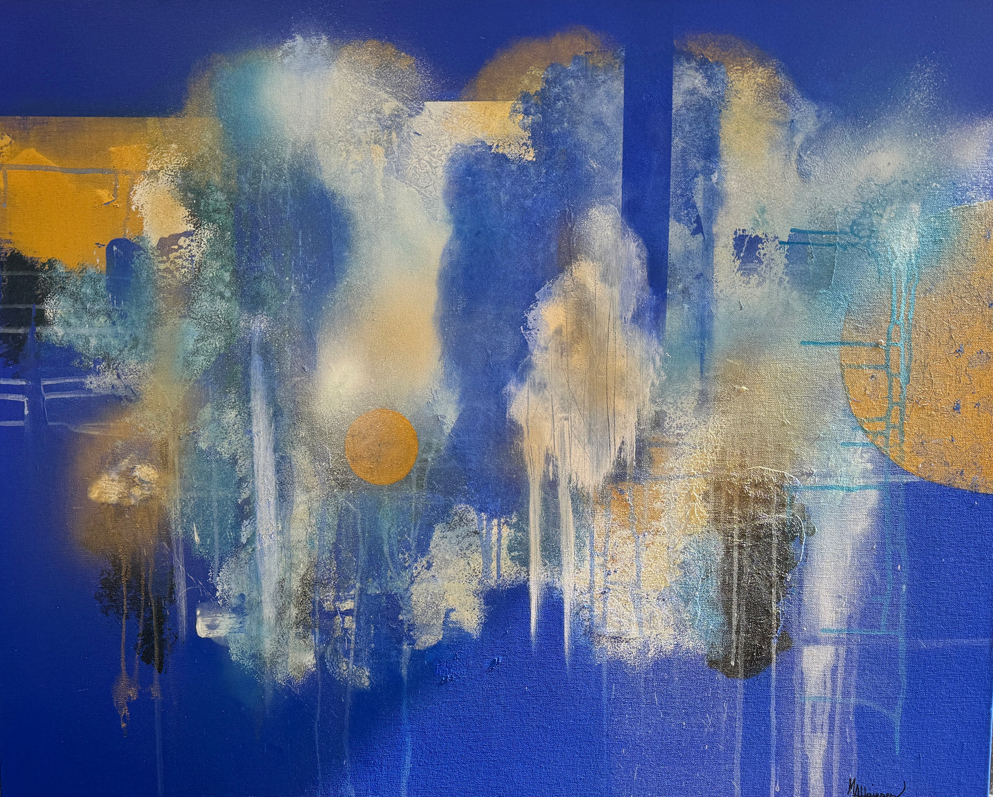 Lady in the blue