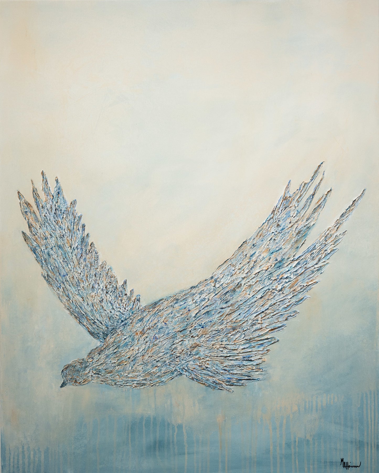Bird in flow