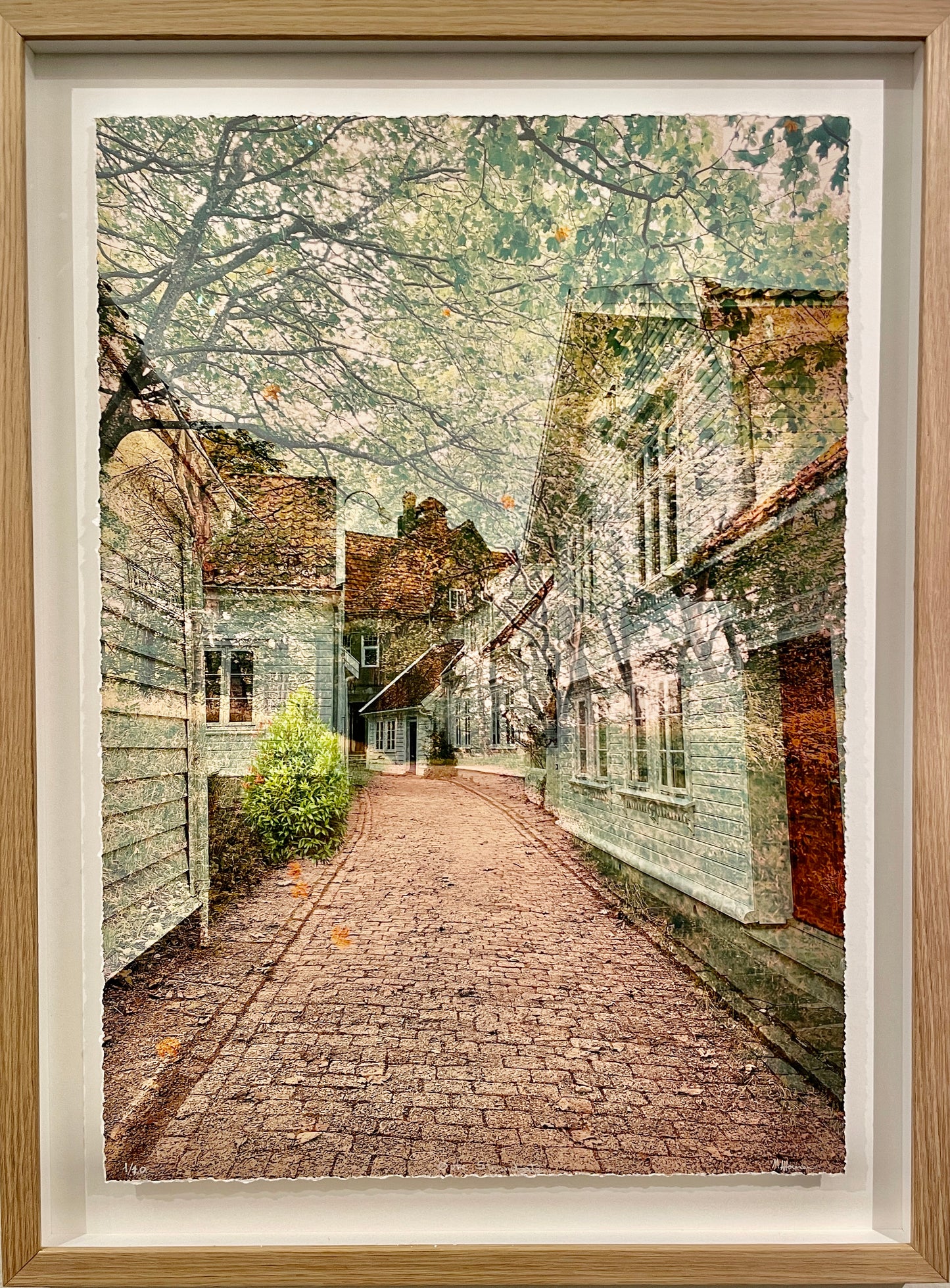 Fotokunst- Gamle Stavanger. Øvre Strandgate 83-100 (sørover)